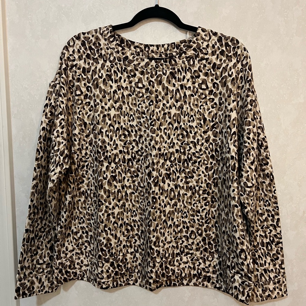 XL Cheetah Print Sweater
